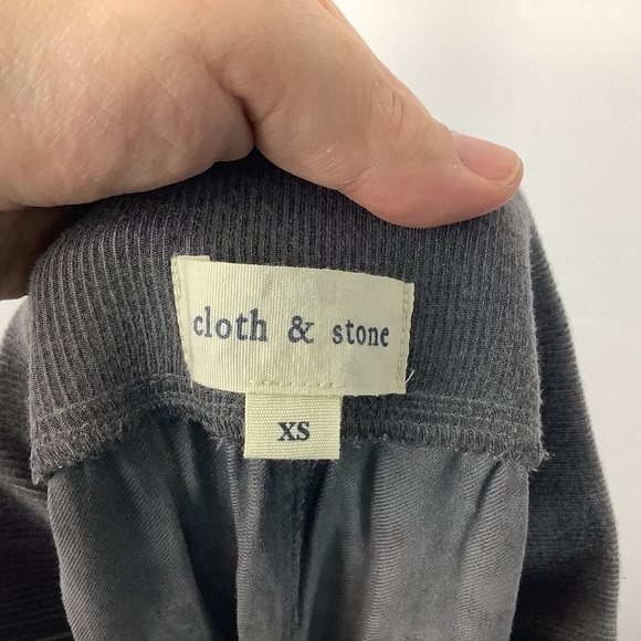Cloth & Stone Gray Rayon Joggers XS - Picture 3 of 5